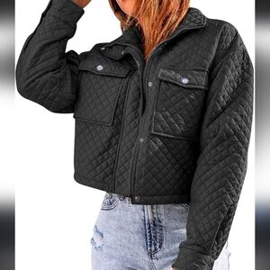 NWOT -  Zara Quilted bomber jacket